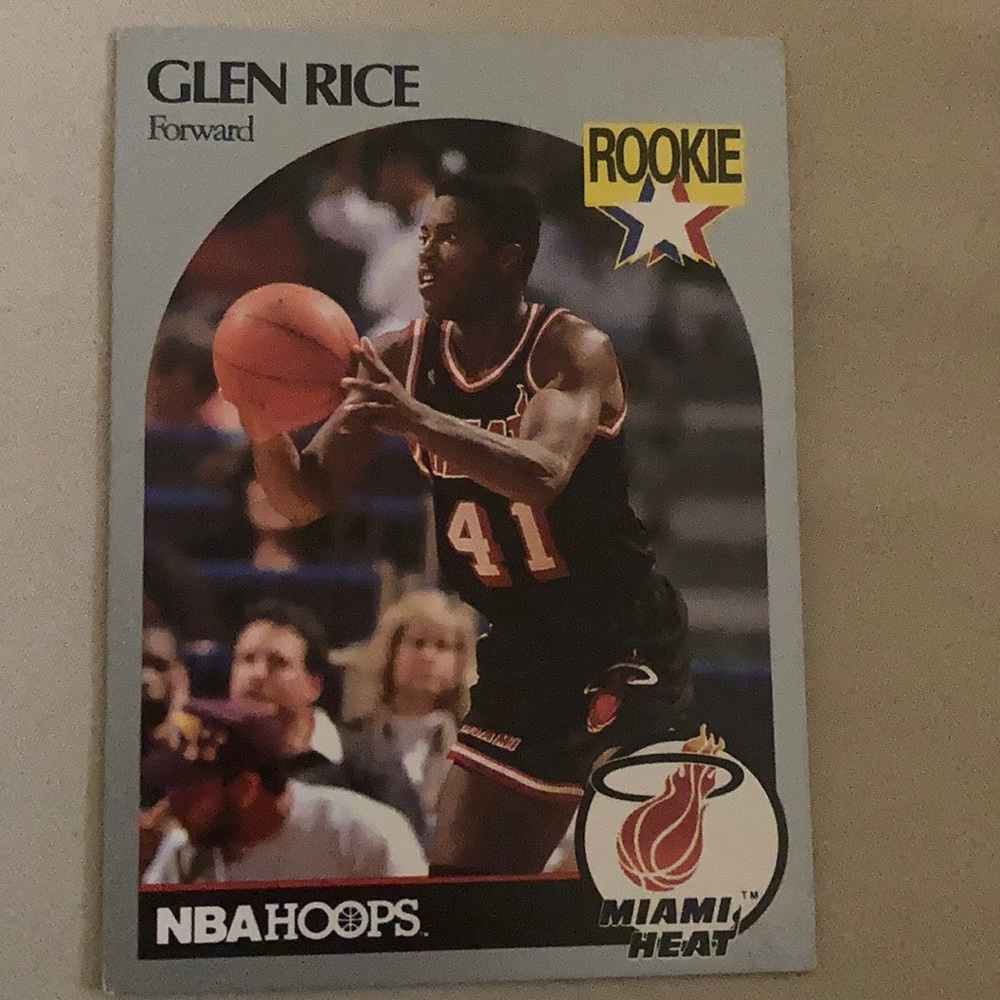 Miami heat greats $7 Willie burton $13 glen rice rookie card